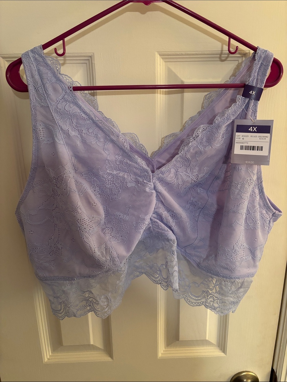 Catherines Lace Bralette - Light Lavender